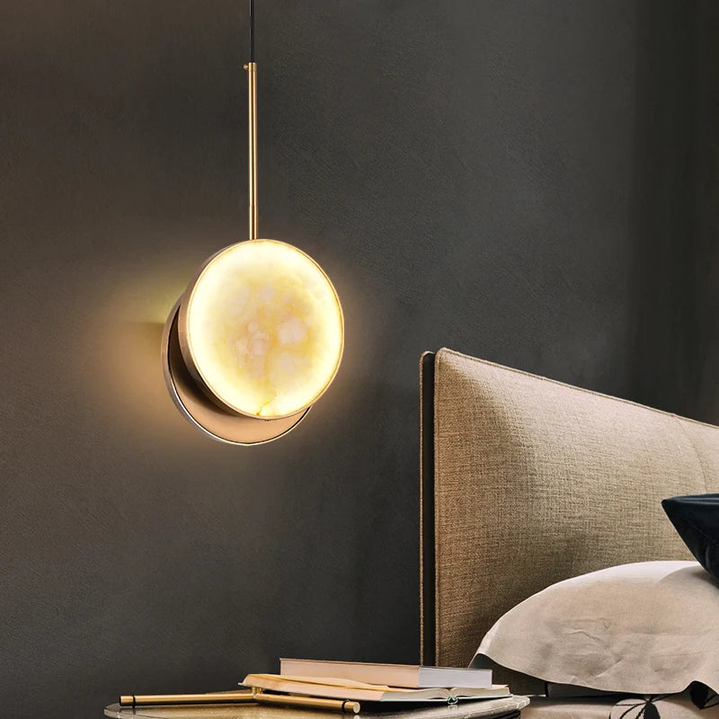 Moonshade Alabaster Pendant Light