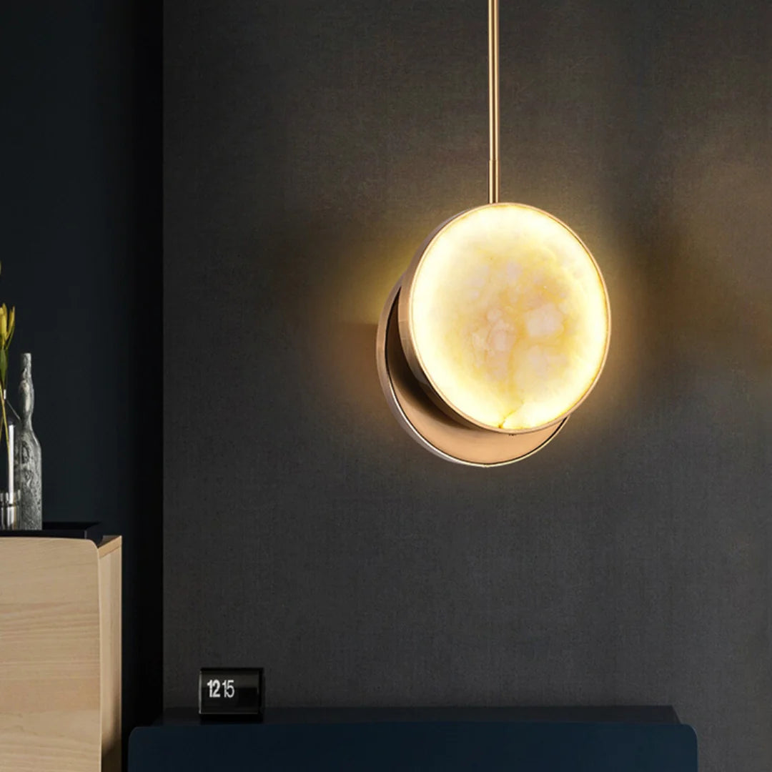 Moonshade Alabaster Pendant Light