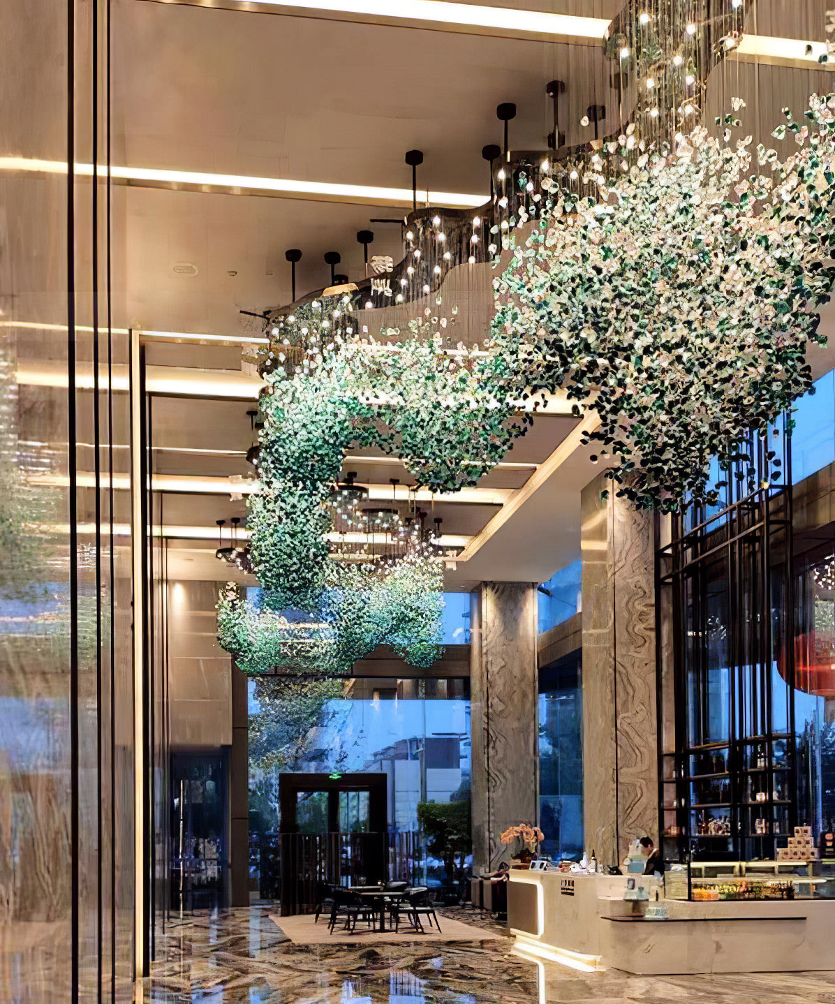 Multicolor Crystal Stone Chandelier