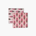 Bahaar Hand-Printed Table Napkins — Pink, Set of 2