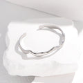 Titanium Steel Female Cold Wind Design Wavy Stainless Bracelet