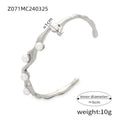 Women's Texture Design Gold Plated Light Luxury Bracelet
