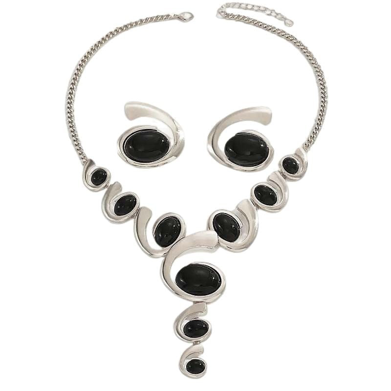 Fashion Exaggerated Trend Eardrop Unique Personality Jewelry Set