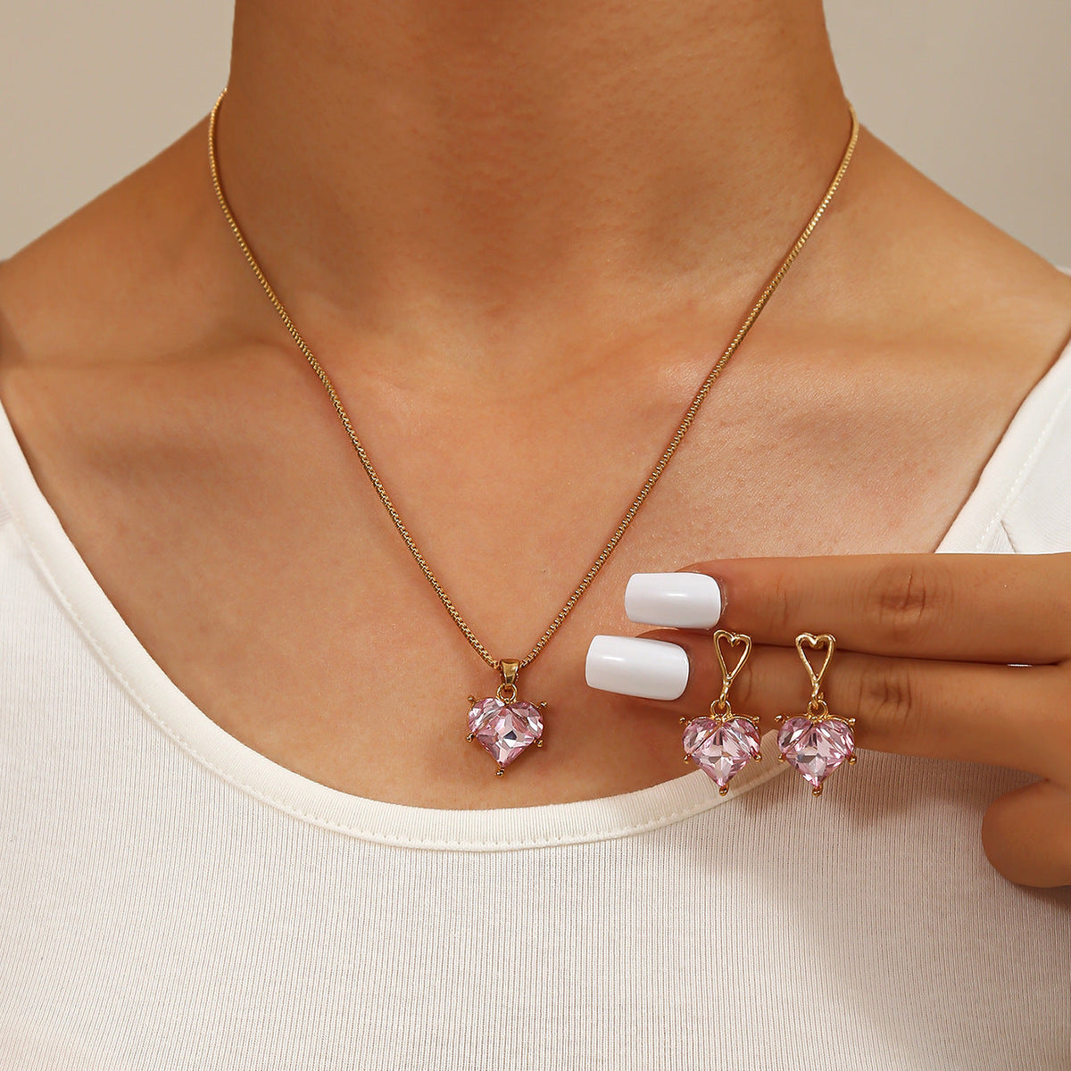Geometric Chain Jewelry Set