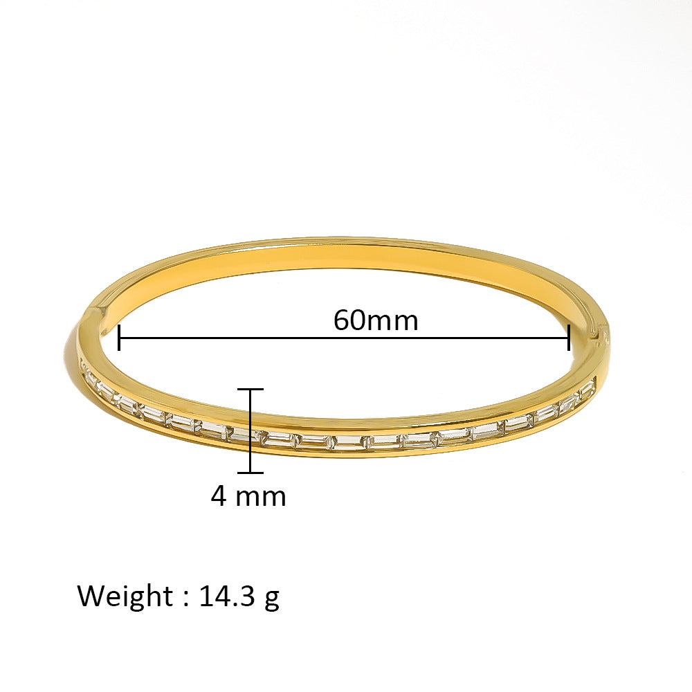 Women's Stainless Steel Electroplated Eight Awn Star Flower Geometric Bracelets