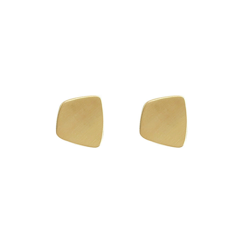 Light Luxury Brushed Gold Plated Mosquito Coil Elegant Ear Clip