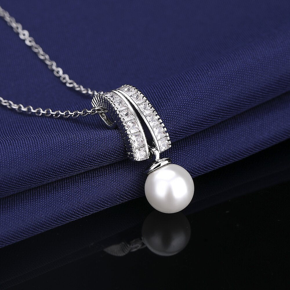 Zircon Light Luxury Tassel Clavicle Chain Jewelry Set