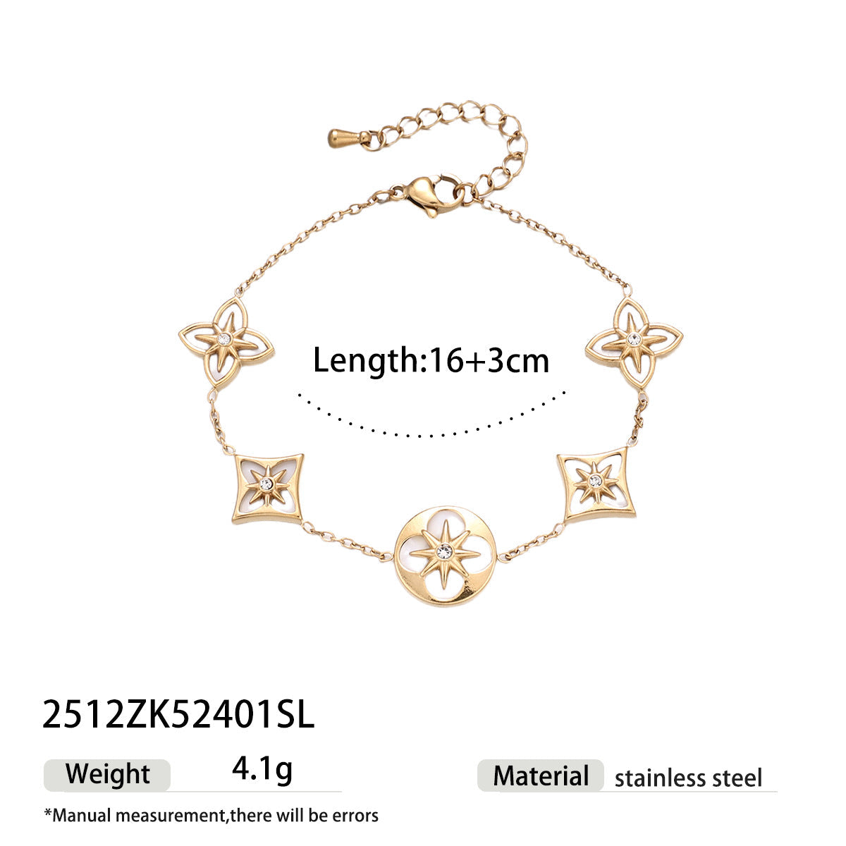 Light Luxury High-grade Trendy White Star Clavicle Chain Jewelry Set
