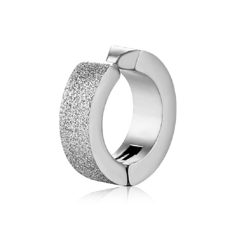 Men's Fashion Punk Titanium Steel Clips Clothing Rings