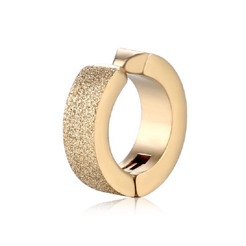Men's Fashion Punk Titanium Steel Clips Clothing Rings