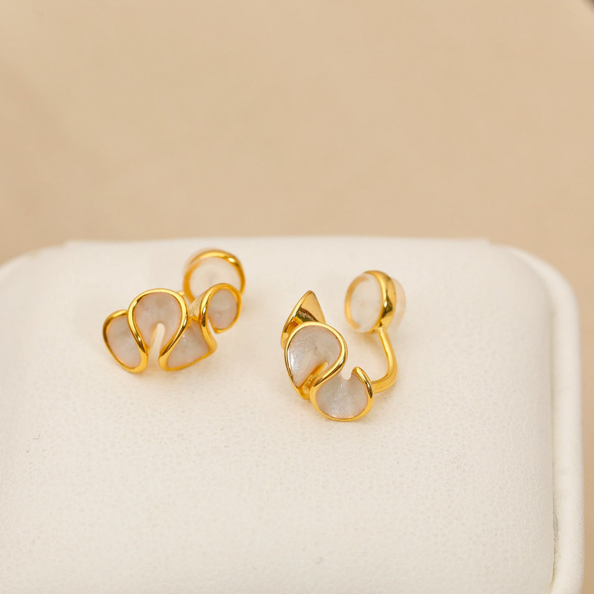 Flower Silicone Female Cute Sweet Personality Earrings