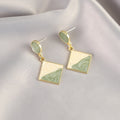 Temperamental Oil Painting Style Geometric Niche Design Refined Simple Mosquito Ear Clip