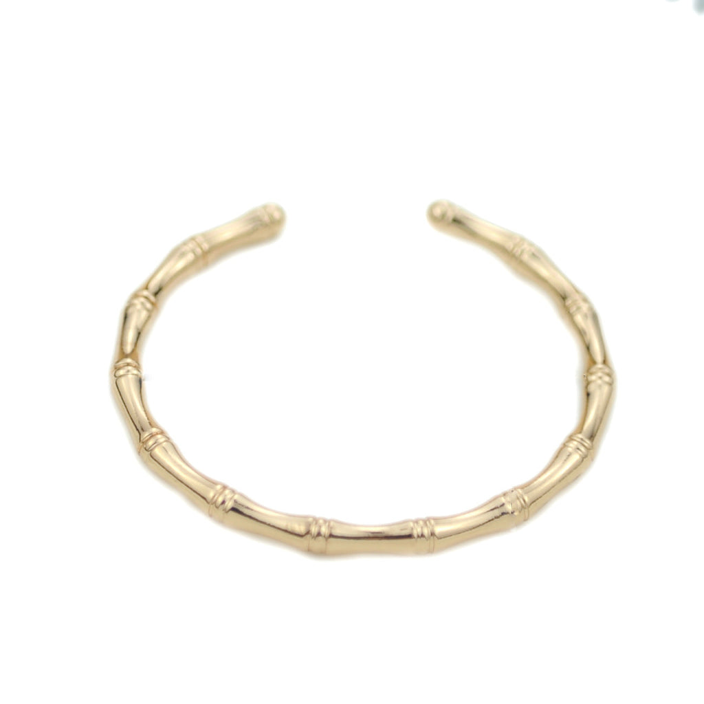 Women's Retro Stretch Bamboo Joint Copper Gold Festival Bracelets