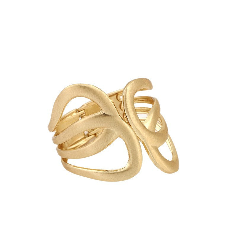 Women's Popular Exaggerated High Quality Alloy Fan-shaped Symmetrical Bracelet