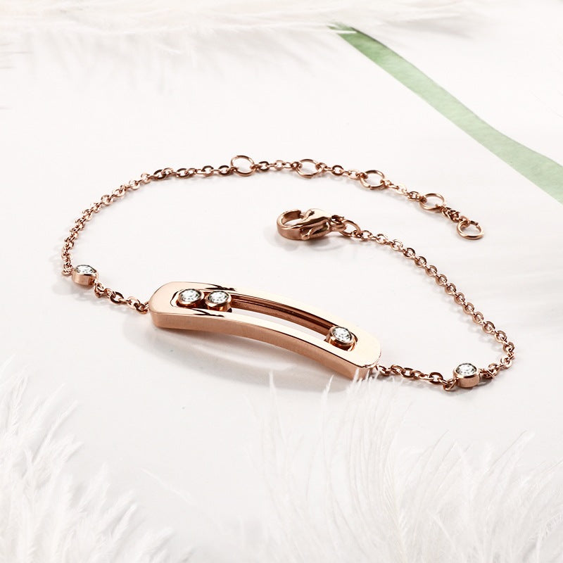Moving Stone Circle Jewelry Set