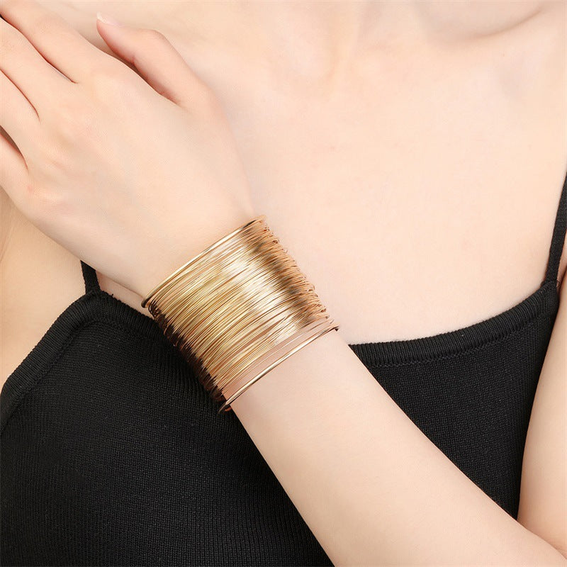 Metal Wire Opening Exaggerated High-grade Winding Bracelets