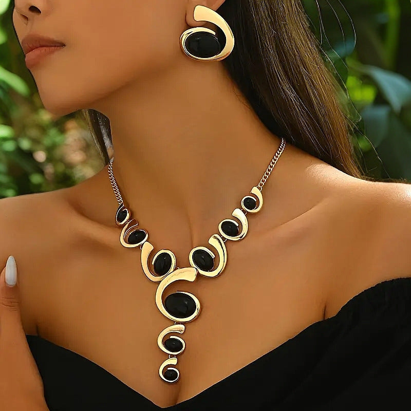 Statement Eardrop Jewelry Set