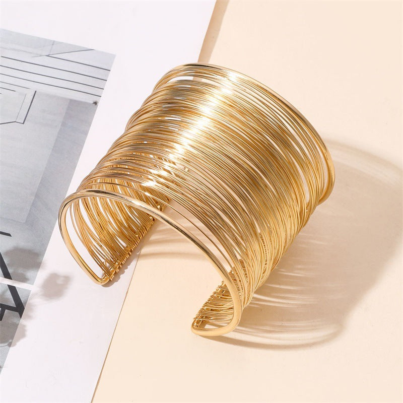 Metal Wire Opening Exaggerated High-grade Winding Bracelets