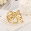 Women's Popular Exaggerated High Quality Alloy Fan-shaped Symmetrical Bracelet