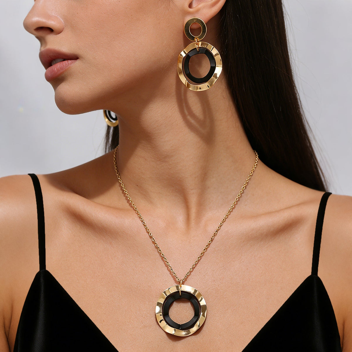 Geometric Chain Jewelry Set