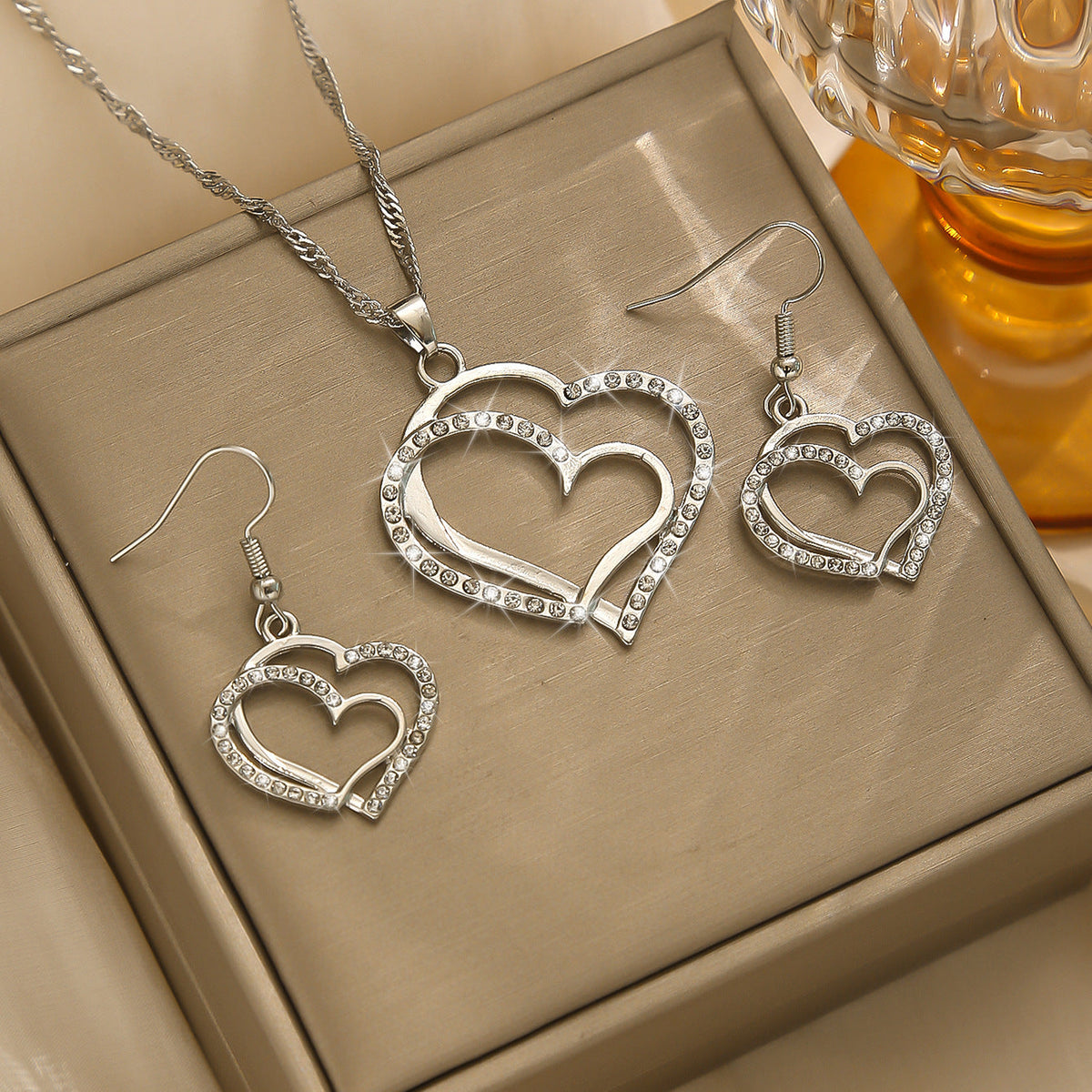 Geometric Chain Jewelry Set