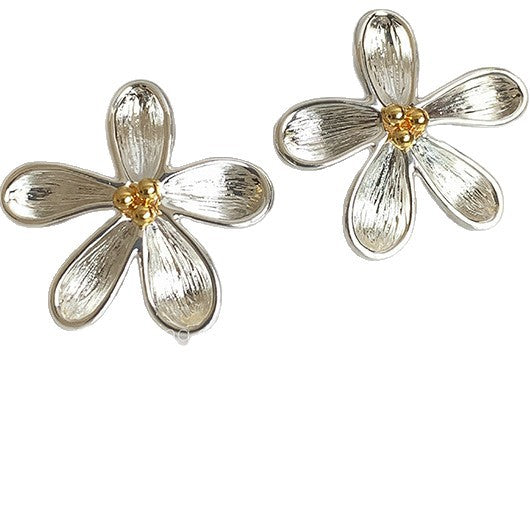 Women's Texture Brushed Flower Light Luxury High Sense Elegant Rings
