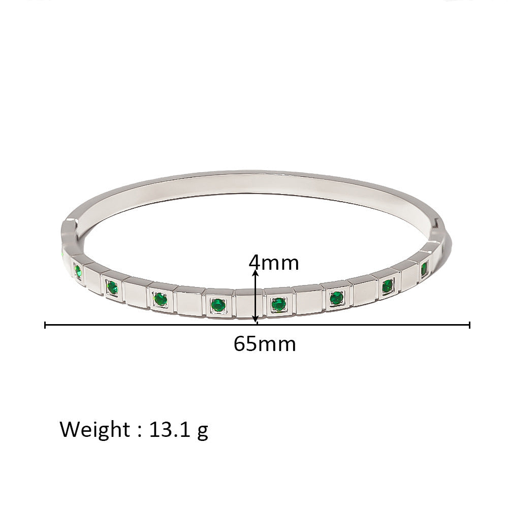 Women's Stainless Steel Electroplated Eight Awn Star Flower Geometric Bracelets