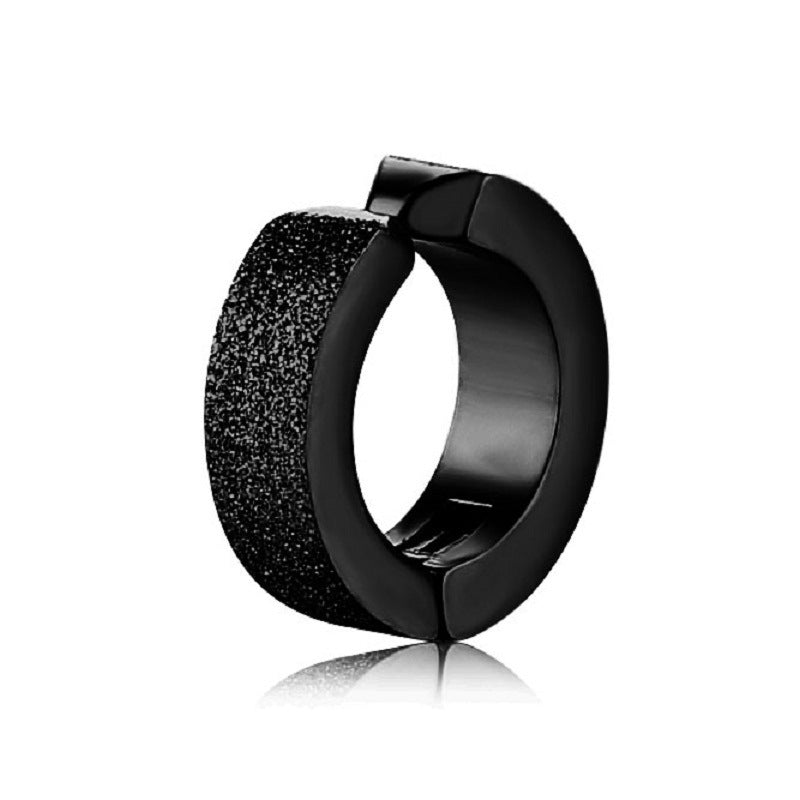 Men's Fashion Punk Titanium Steel Clips Clothing Rings