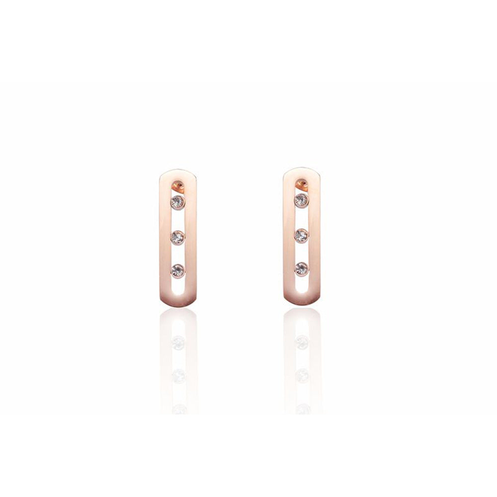 Moving Stone Circle Jewelry Set