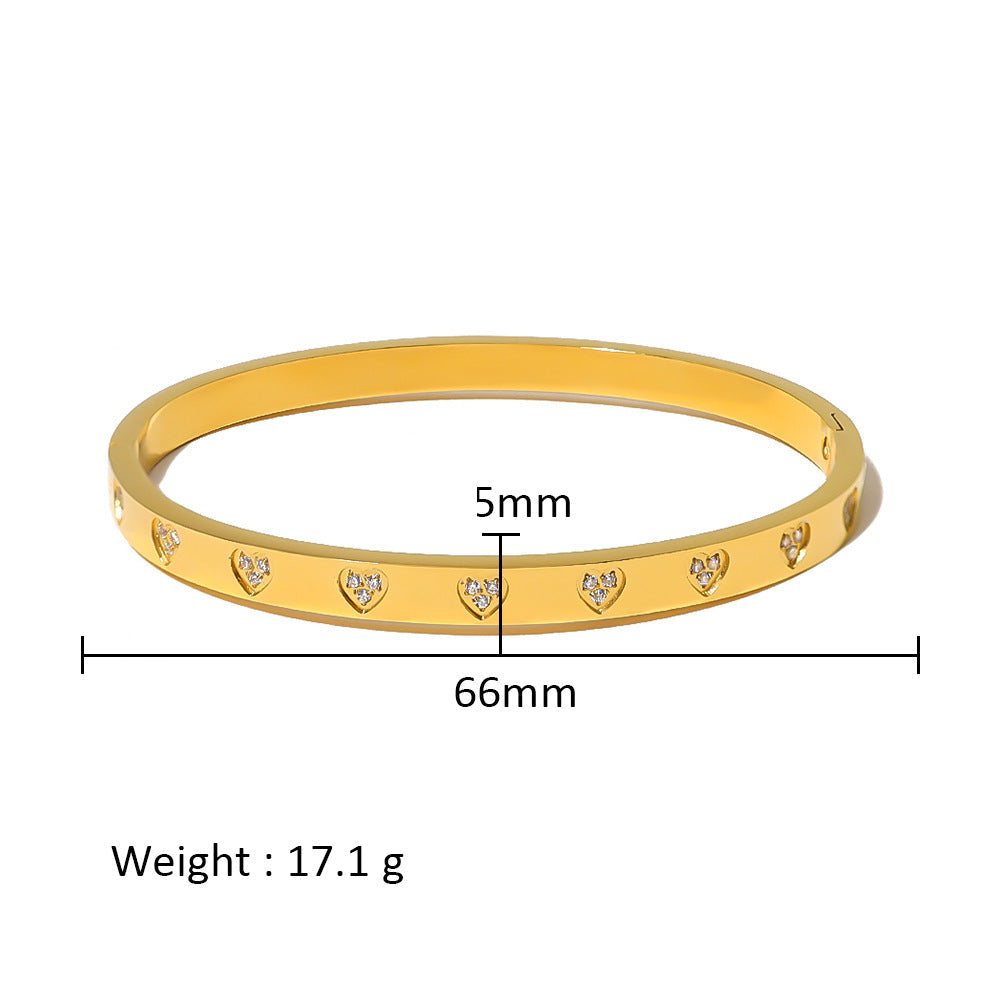 Women's Stainless Steel Electroplated Eight Awn Star Flower Geometric Bracelets