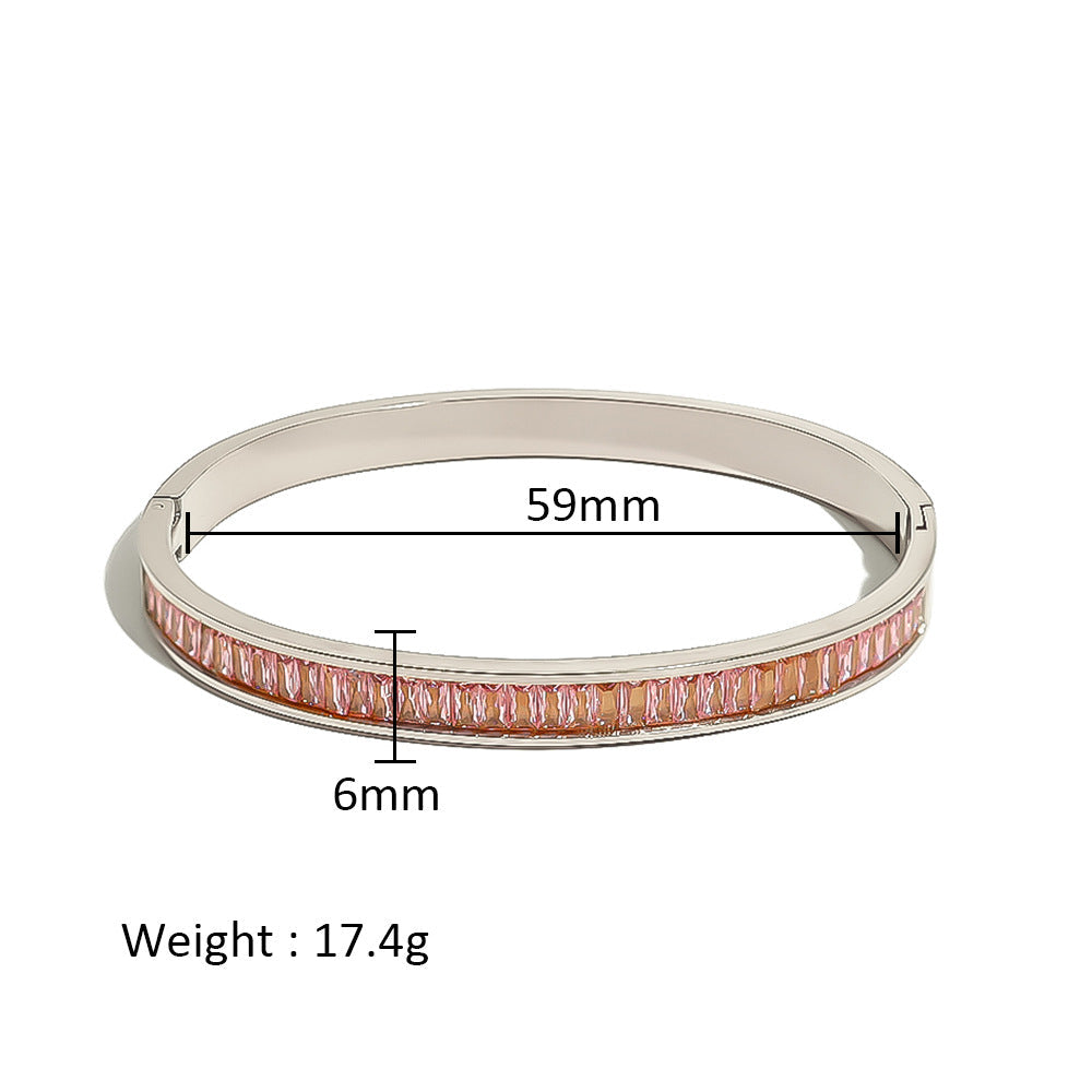 Women's Stainless Steel Electroplated Eight Awn Star Flower Geometric Bracelets