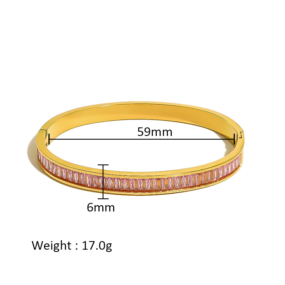 Women's Stainless Steel Electroplated Eight Awn Star Flower Geometric Bracelets