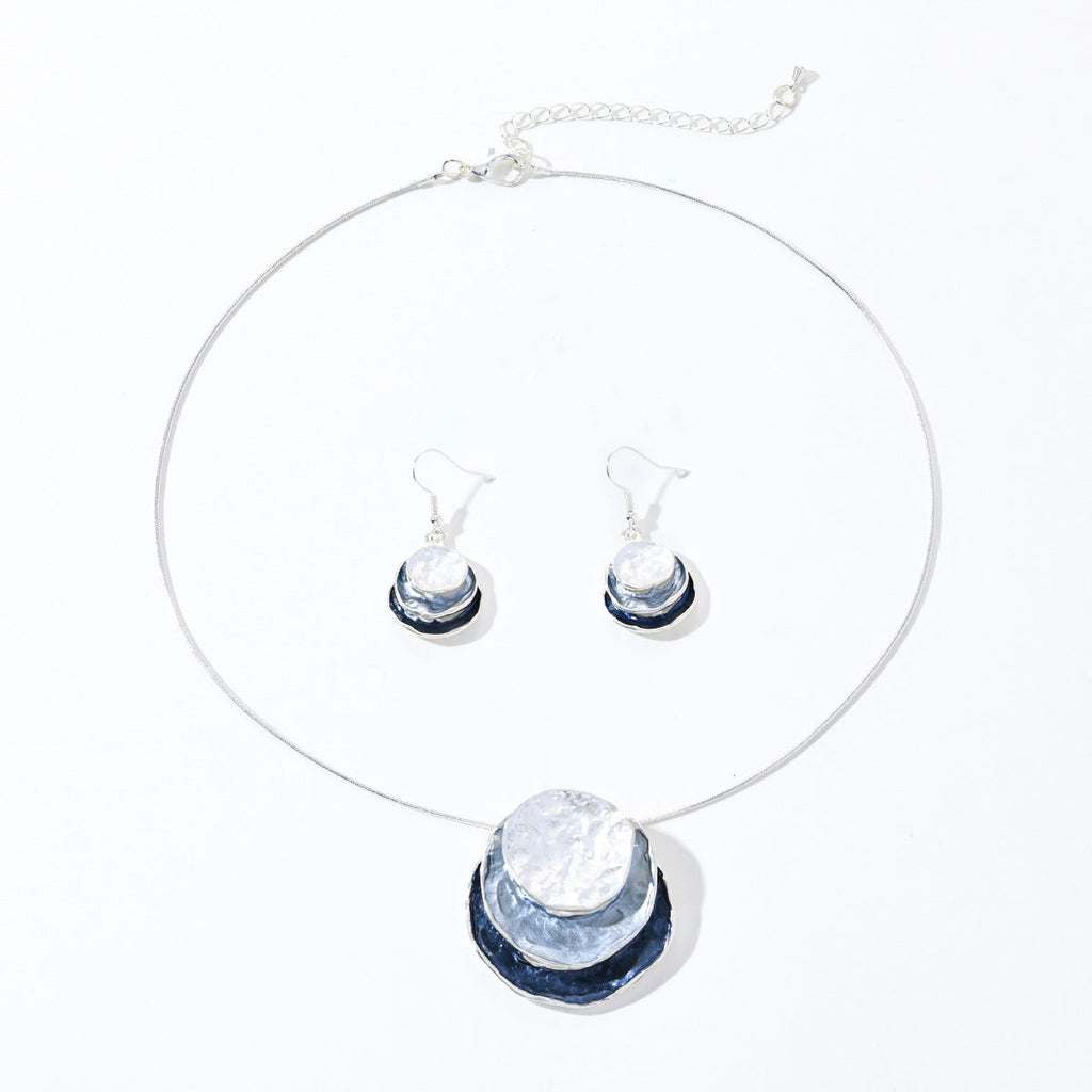Fashion Bohemian Style Color Painting Oil Jewelry Set