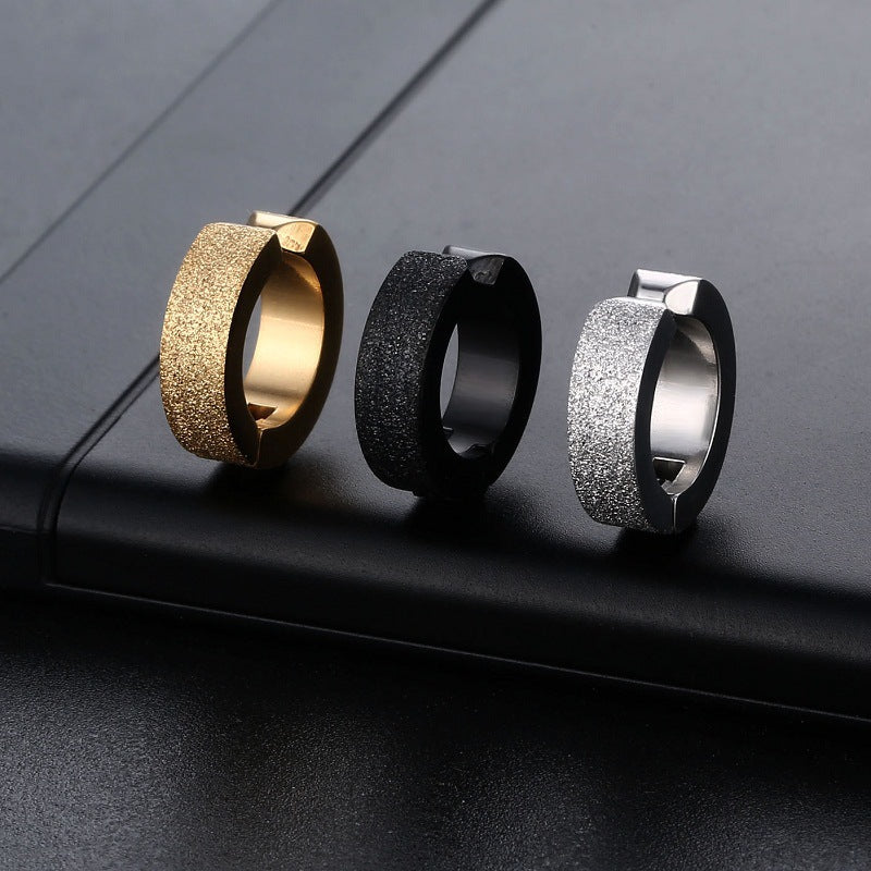 Men's Fashion Punk Titanium Steel Clips Clothing Rings