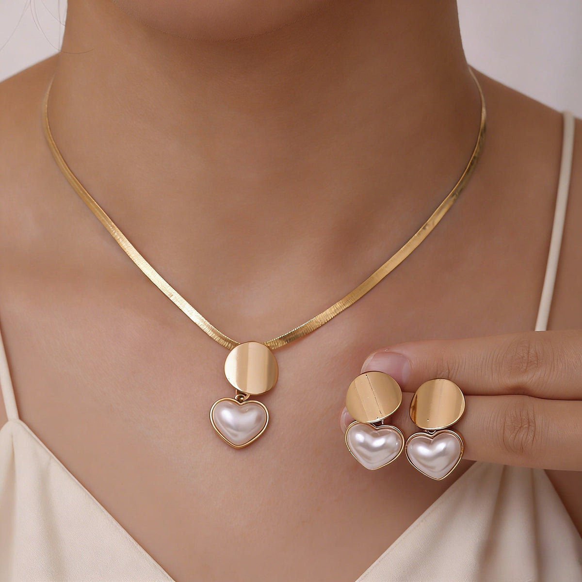 Geometric Chain Jewelry Set