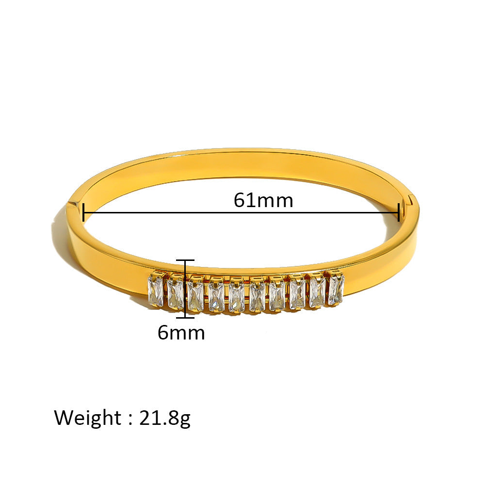 Women's Stainless Steel Electroplated Eight Awn Star Flower Geometric Bracelets