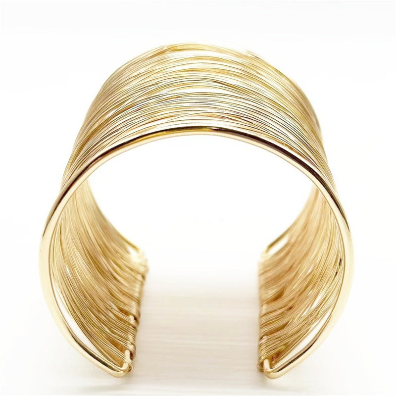 Metal Wire Opening Exaggerated High-grade Winding Bracelets