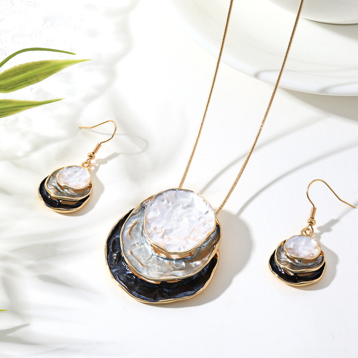 Bohemian Painted Jewelry Set