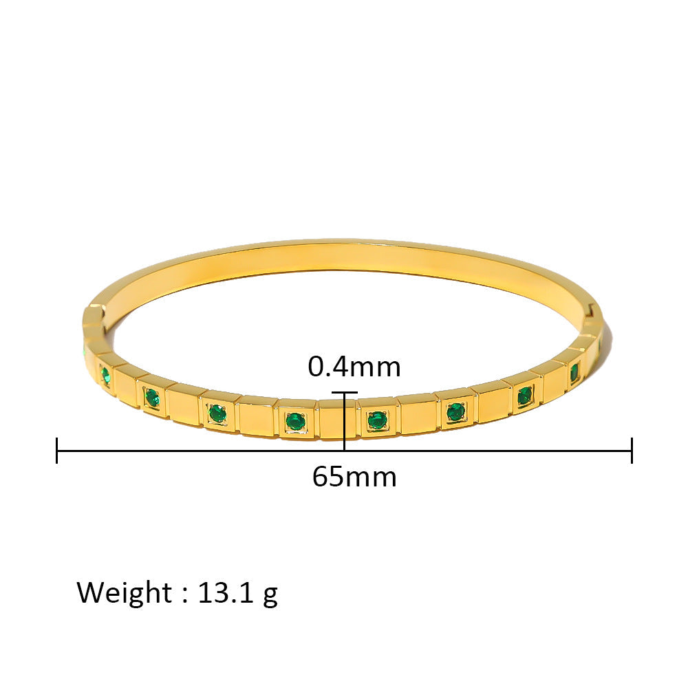 Women's Stainless Steel Electroplated Eight Awn Star Flower Geometric Bracelets