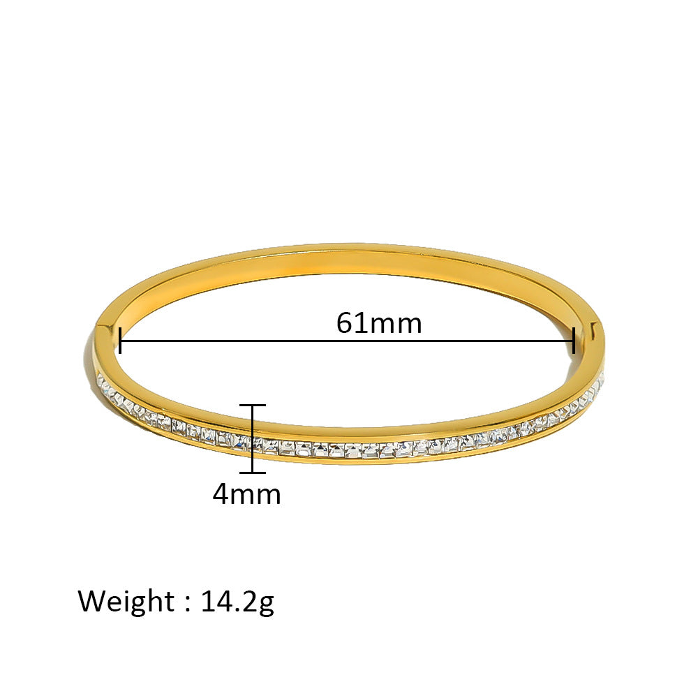 Women's Stainless Steel Electroplated Eight Awn Star Flower Geometric Bracelets