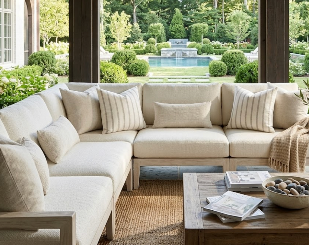 Oak Creek Pillow Cover in Glacier, Thibaut Pillows