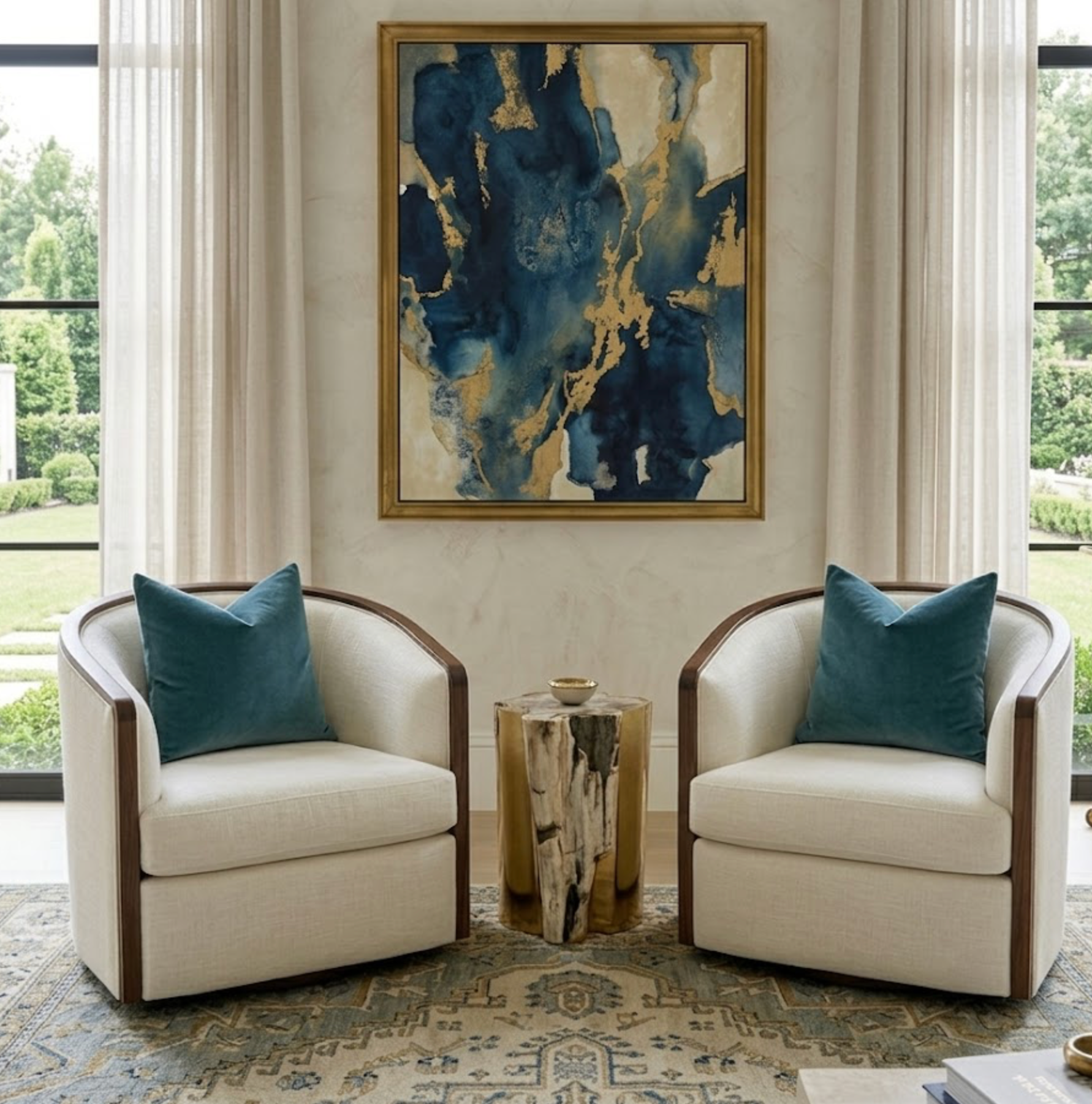 Ocean Mist Performance Velvet Pillow Cover