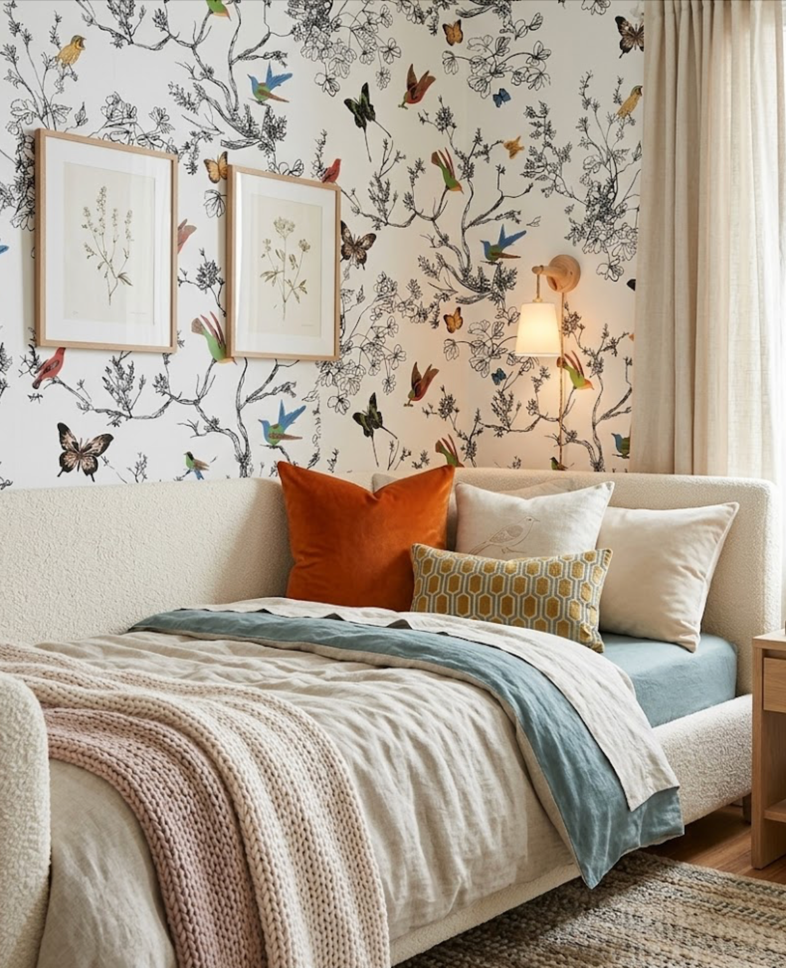 Orange Velvet Pillow Cover