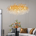 Ooze Drop-Shaped Crystal Chandelier