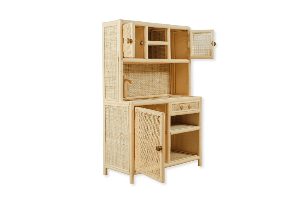 Rattan Montessori Play Kitchen