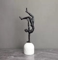 Ornament - Minimalist Black Cast Iron Marble Figure