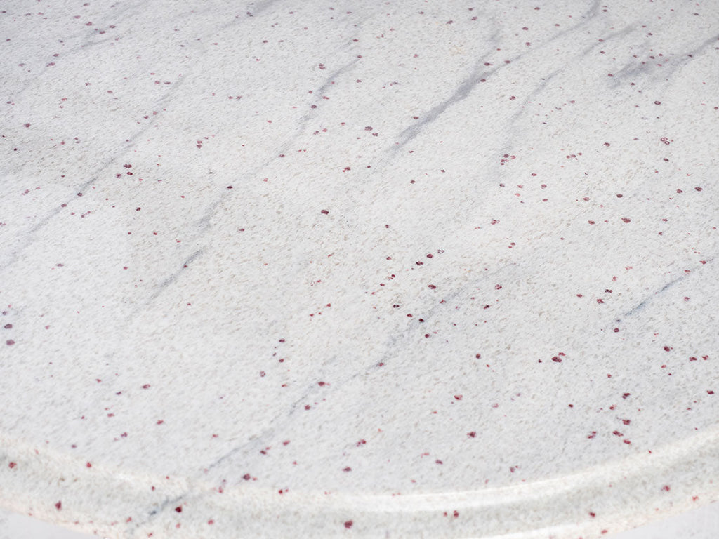 Round Granite Table with Cross Base