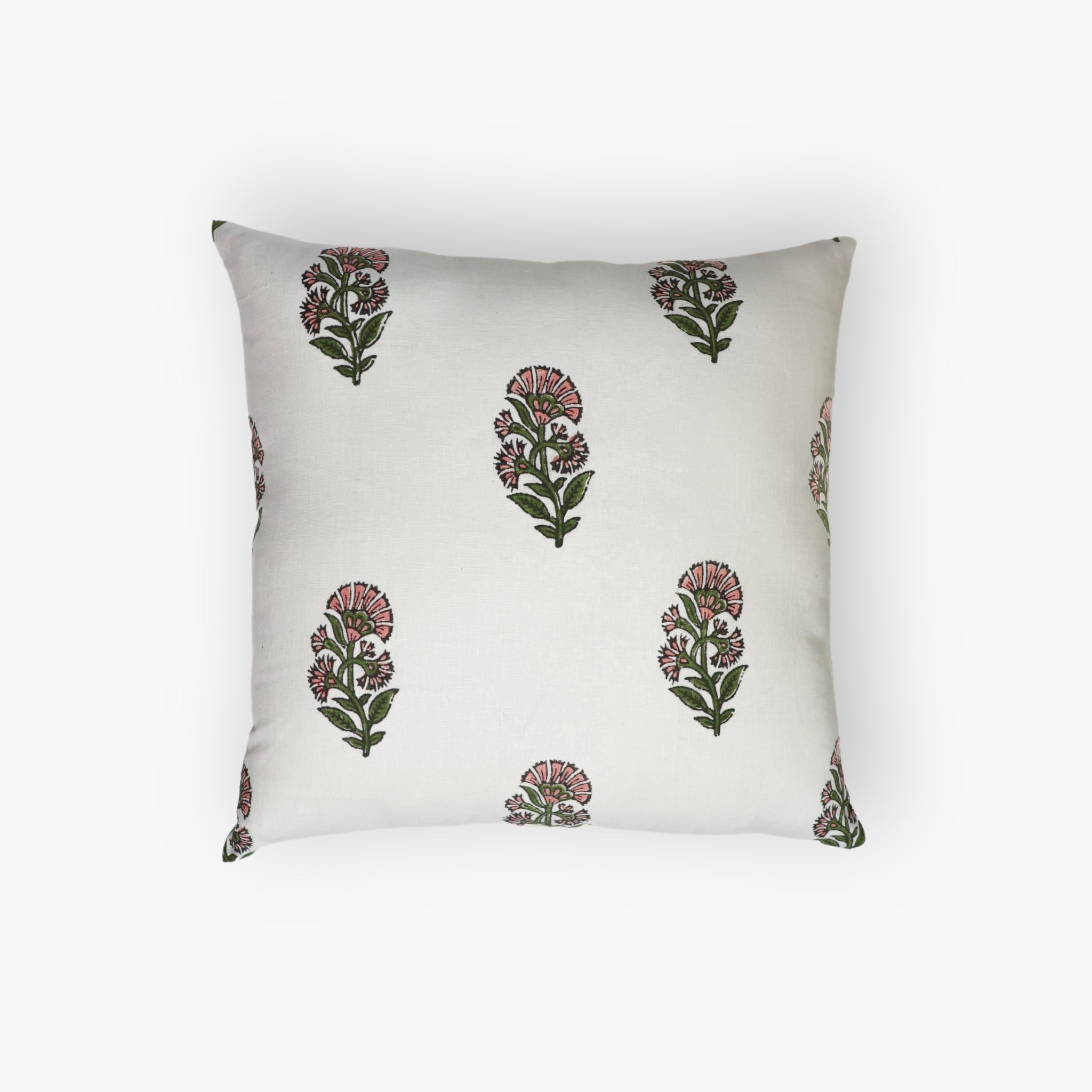 Begum Linen Pillow Cover — Pink