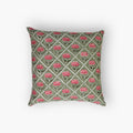 Noor Linen Pillow Cover — Olive & Pink