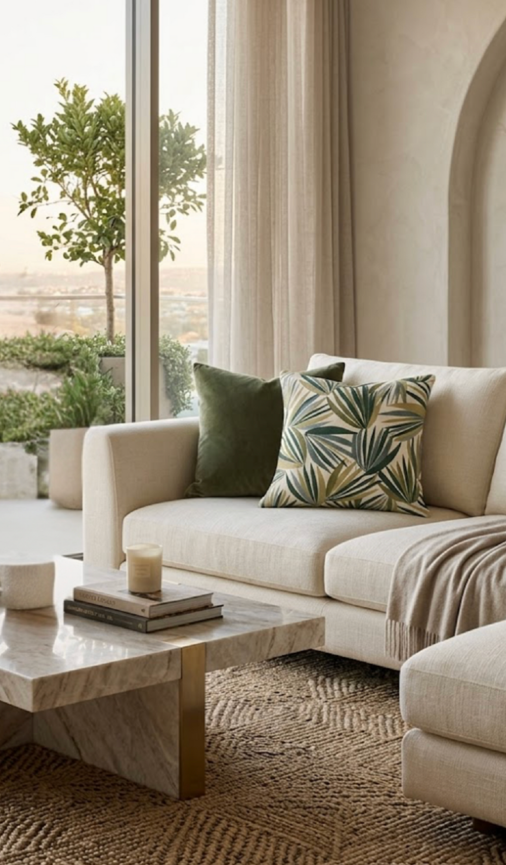 Palmetto Pillow Cover in Verdigris, Perennials Textiles